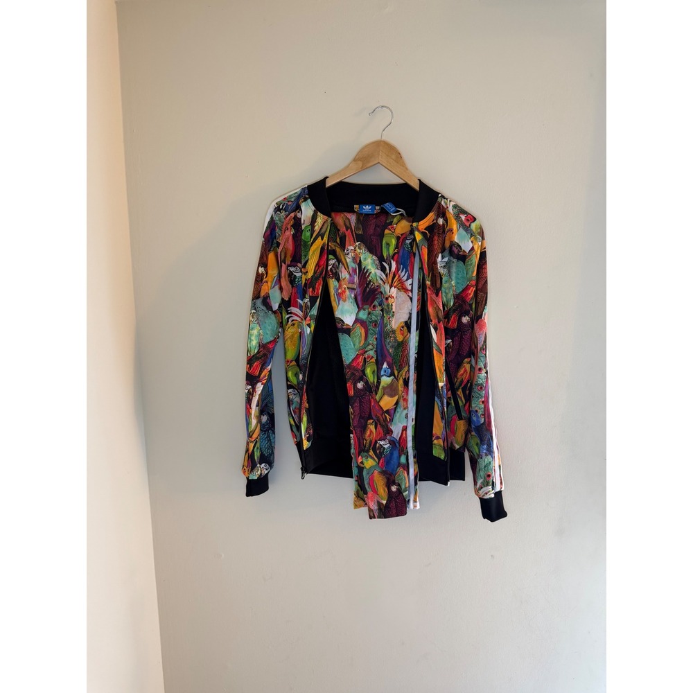 Adidas Originals Farm Company Tropical Parrot Bird Print Track Jacket Small - Picture 12 of 12